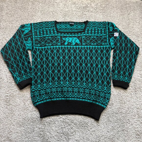 Vtg 87' RARE Dale of Norway Wool XL Nordic Ski Championship Oberstdorf Sweater - Picture 1 of 8